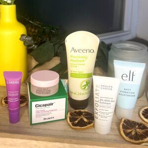 NEW Luxury Skincare Bundle 6x Minis Dr. Jart Glow Recipe Laneige Paula’s Choice